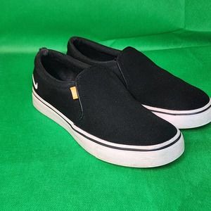 Nike Court Royale AC Black Canvas Slip on Athletic Shoe‎ Sneakers Women Size 7.5